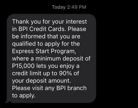 bpi express start program meaning